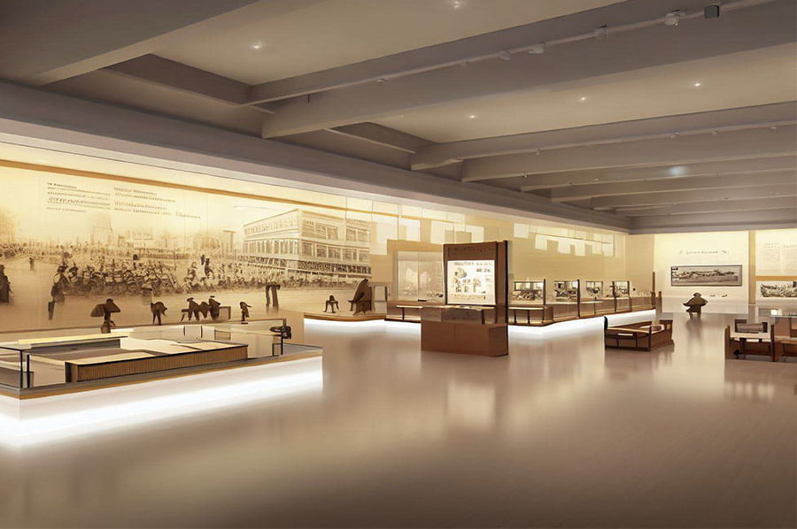 聲光電校史展館平面設(shè)計